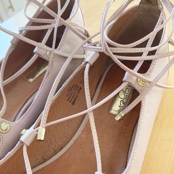 Halogen Owen Pointy Toe Lace Up Ballet Flat 8 - Picture 4 of 5